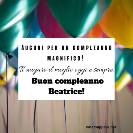 immagini cartoline buon compleanno happy birthday beatrice palloncini