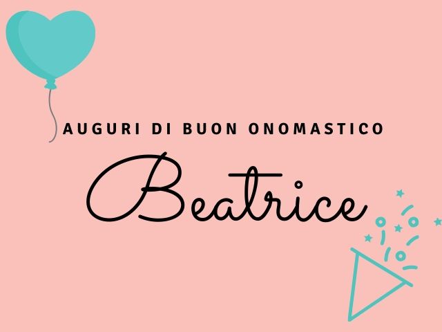 immagini cartoline buon onomastico Beatrice