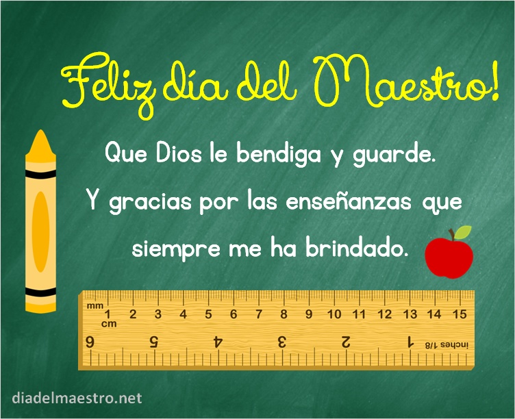imagenes feliz dia del maestro Dios le bendiga