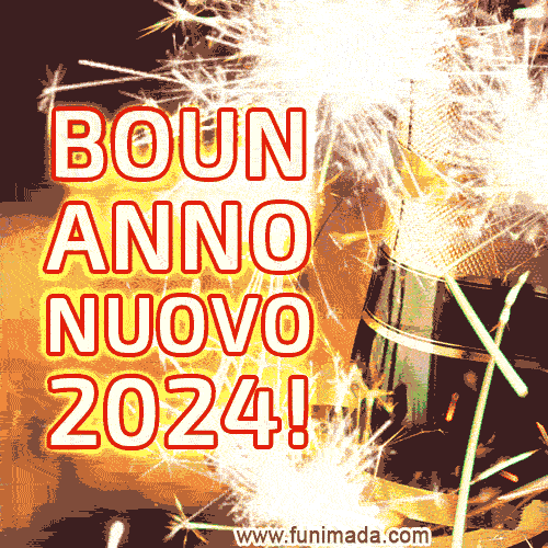 gif buon anno nuovo buon 2024 con stelle filanti