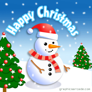 merry christmas gif pupazzo di neve