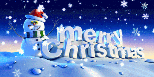 merry christmas gif pupazzo di neve