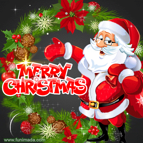 merry christmas gif babbo natale