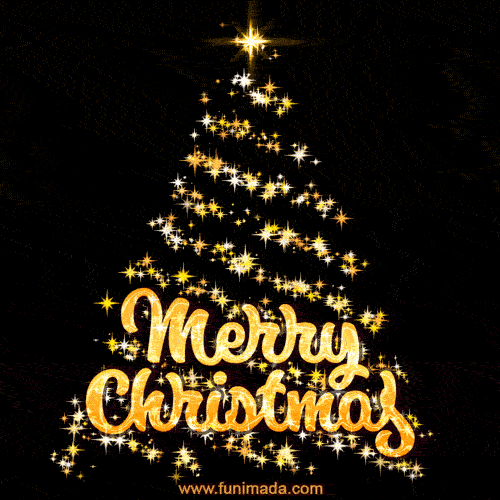 gif merry christmas albero