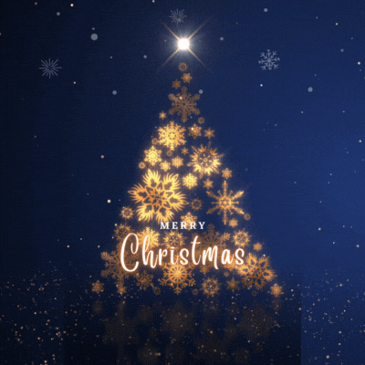 gif merry christmas albero