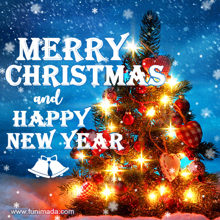 gif merry christmas albero