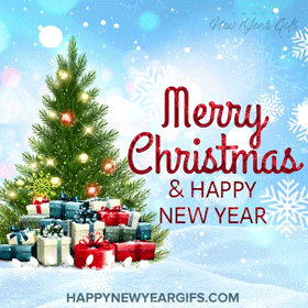 gif merry christmas albero