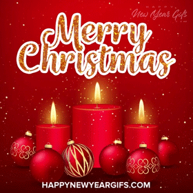 gif merry christmas candele