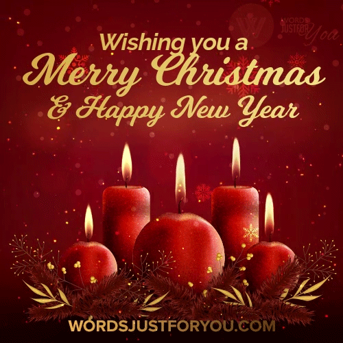 gif merry christmas candele