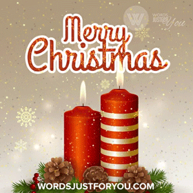 gif merry christmas candele