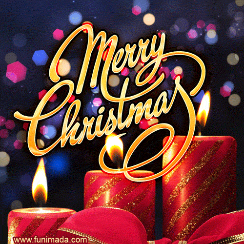 gif merry christmas candele