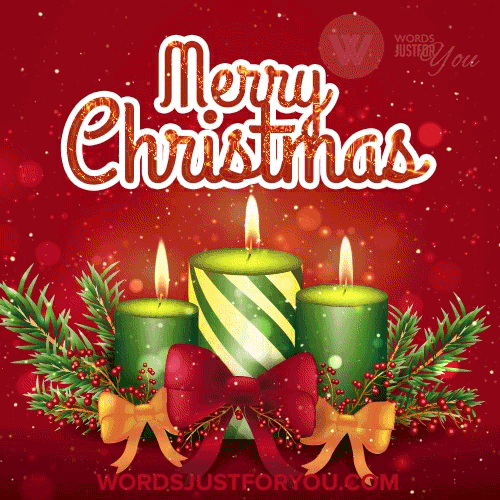 gif merry christmas candele