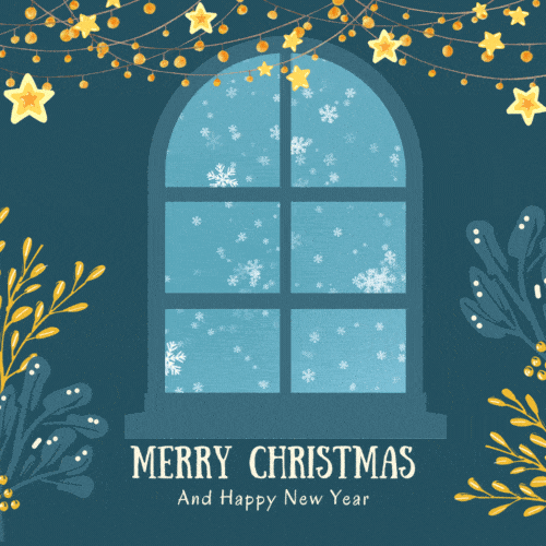 gif merry christmas happy new year fiocchi di neve