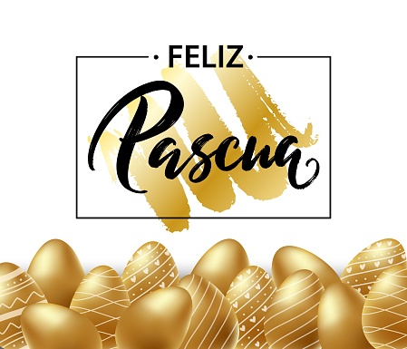 huevos tarjeta felices pascuas de resurreción