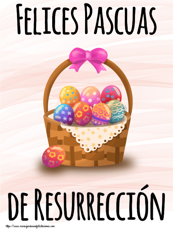 huevos tarjeta felices pascuas de resurreción