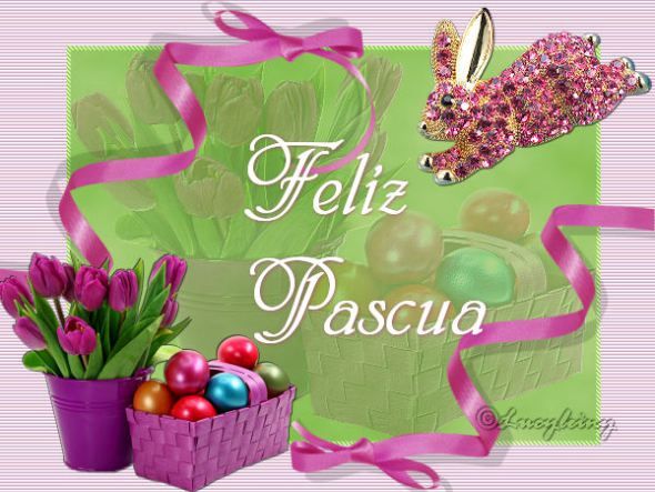 conejo y huevos feliz pascua