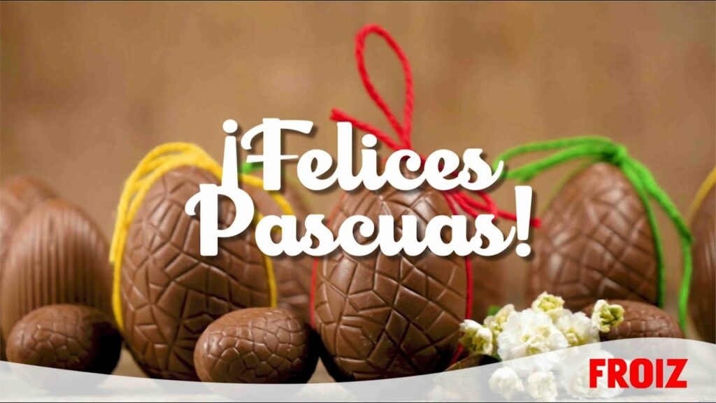 felices pascuas con huevos