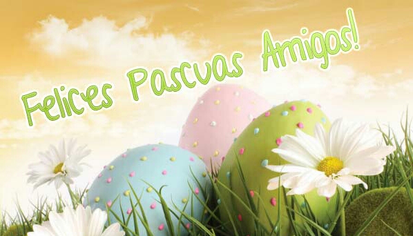 felices pascuas con huevos