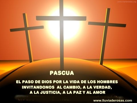 felices pascuas la cruz y la resurreción