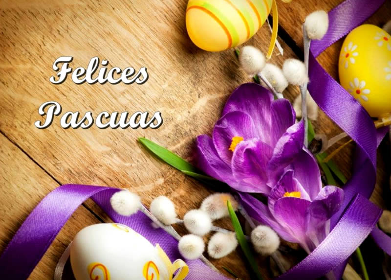 felices pascuas con huevos